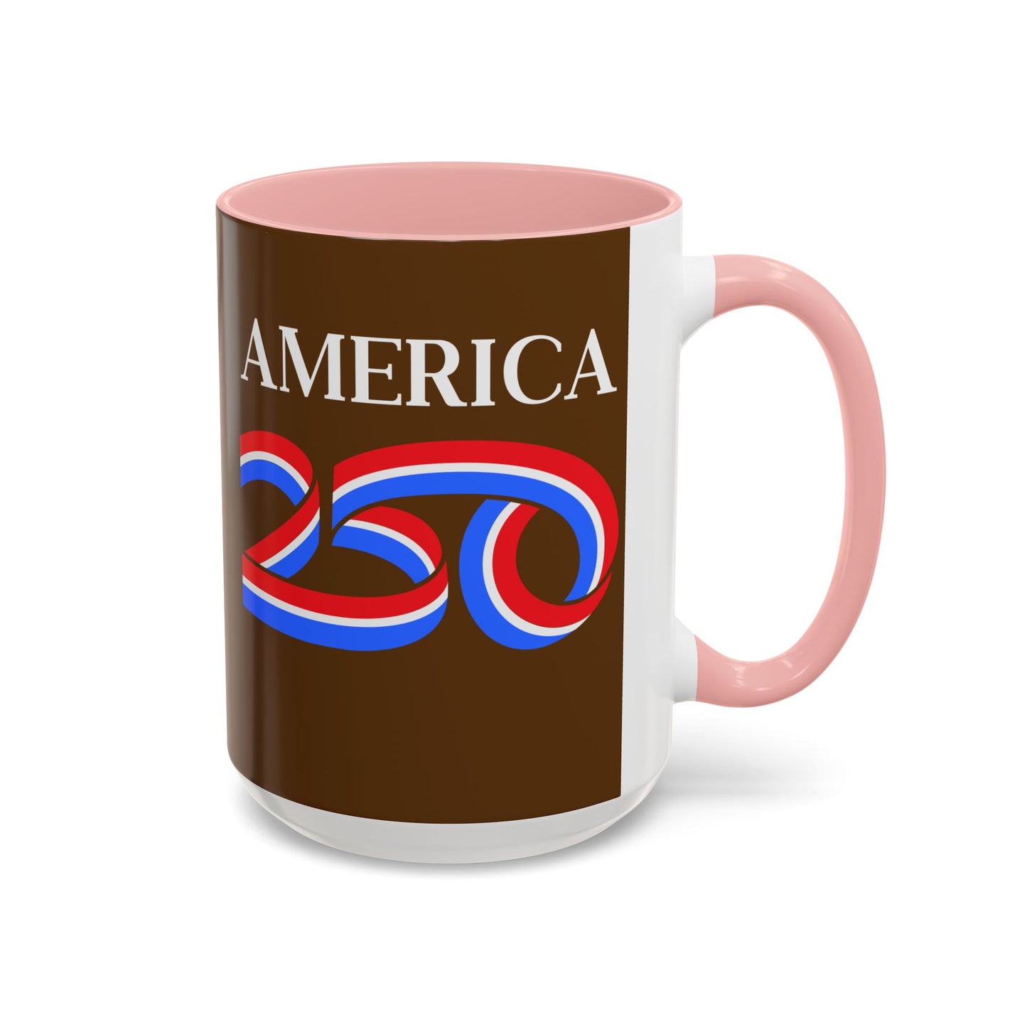 America 250 Brown Accent Mug by theGreenDragonTavern.shop