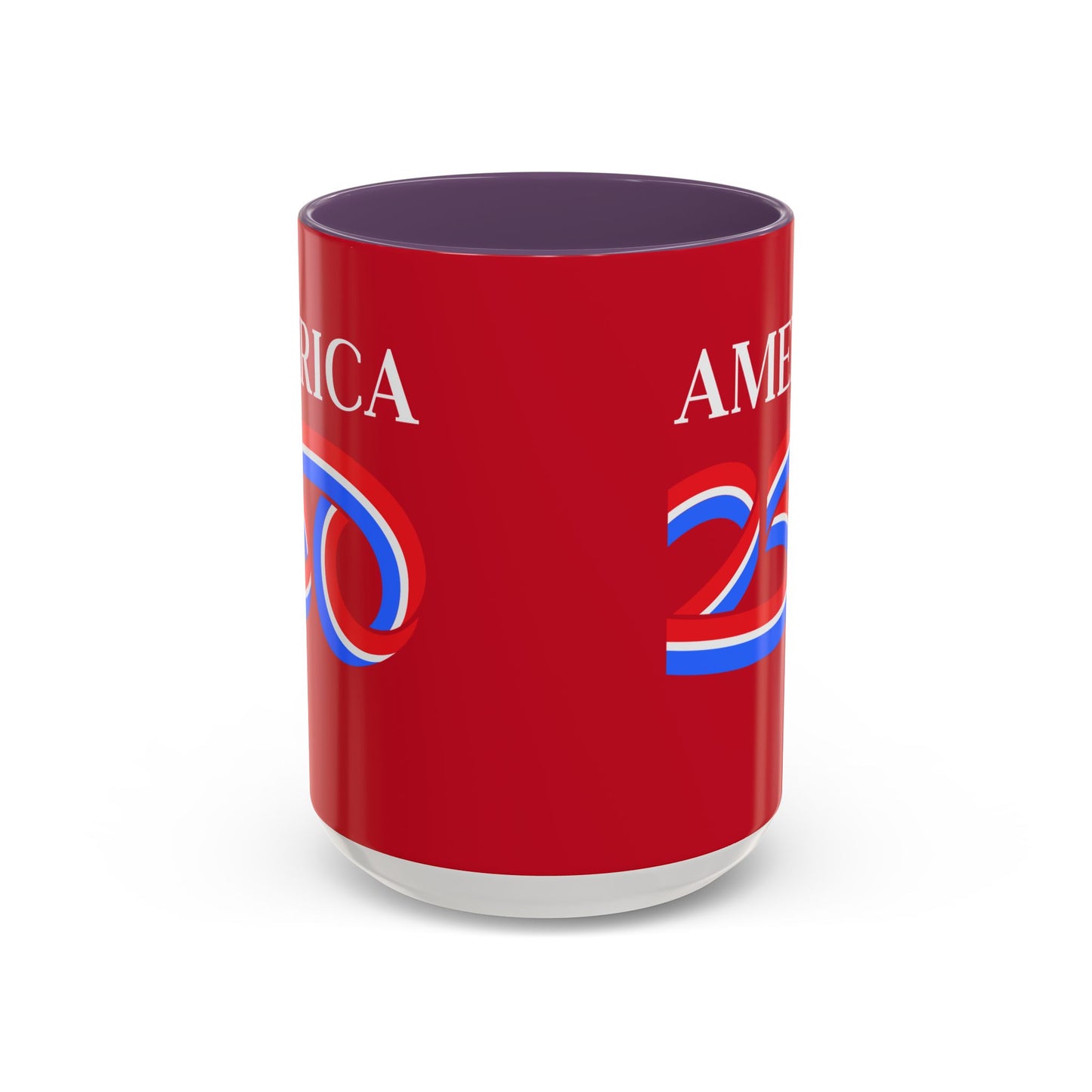 America 250 Red Accent Mug by theGreenDragonTavern.shop