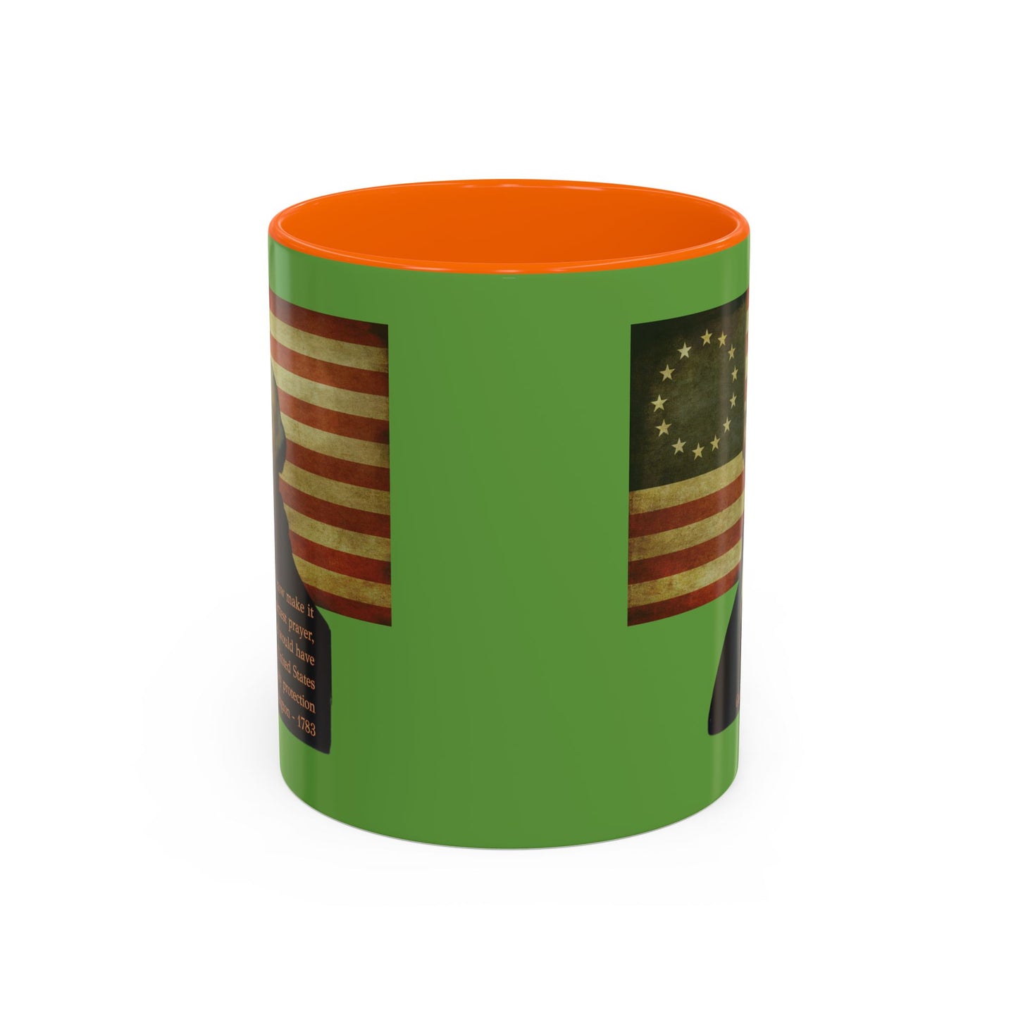 Washington's Earnest Prayer Green Accent Mug by theGreenDragonTavern.shop