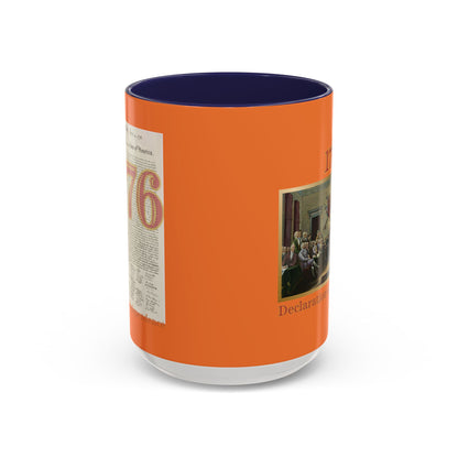 Declaration of Independence Orange Accent Mug by theGreenDragonTavern.shop