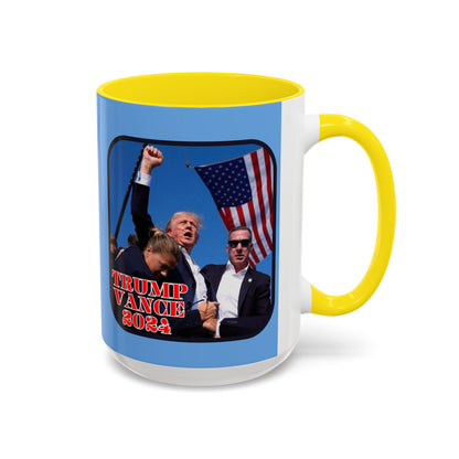 Trump and Vance 2024 Accent Mug by theGreenDragonTavern.shop