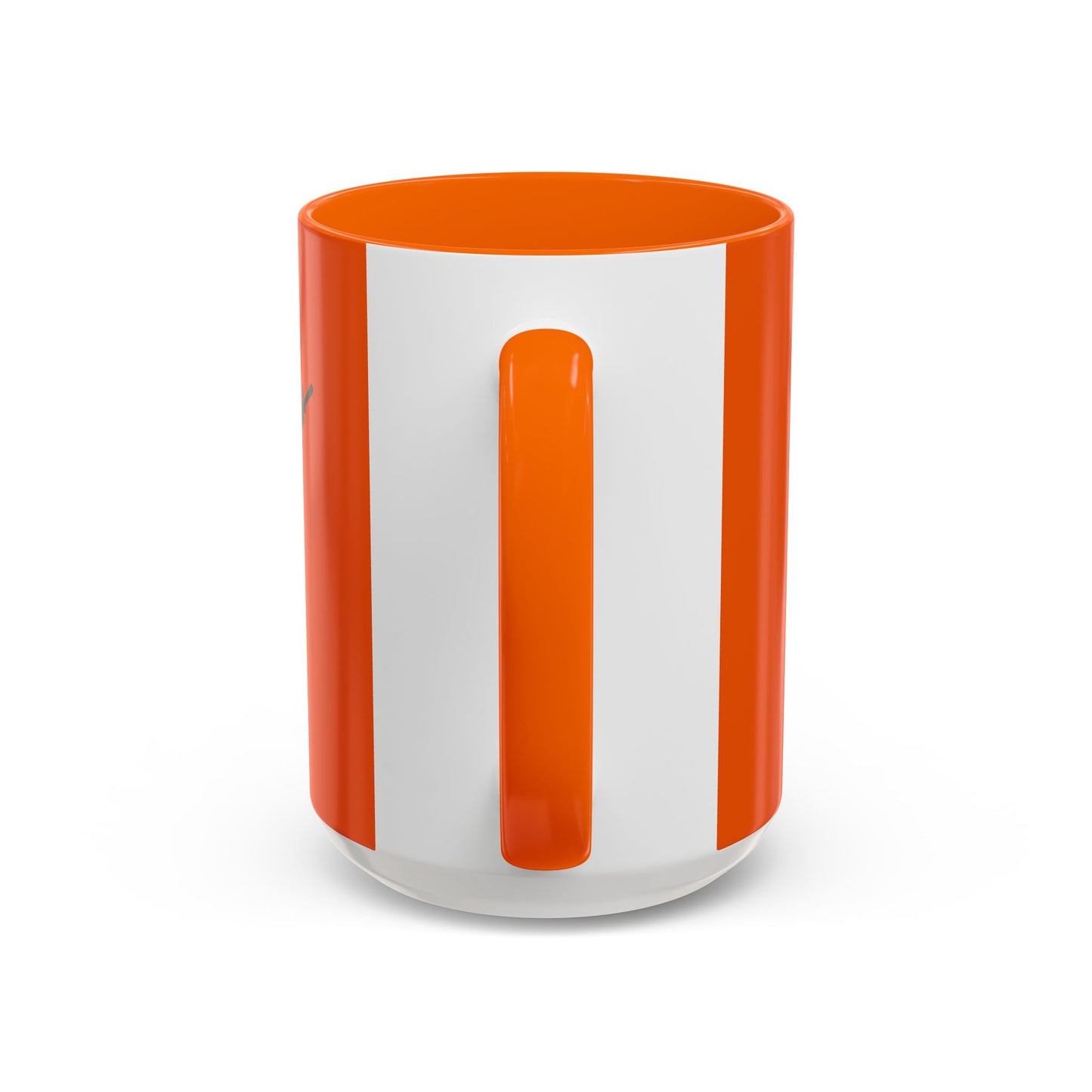 Hula Girl Packin' Heat Orange Accent Mug by theGreenDragonTavern.shop