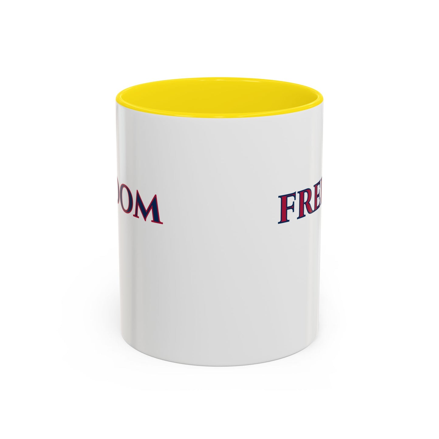 Freedom, White Accent Mug by theGreenDragonTavern.shop