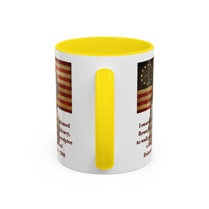 Deborah Sampson, America's Mulan White Accent Mug by theGreenDragonTavern.shop