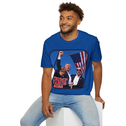 Trump and Vance 2024 Dark colors Unisex T-Shirt by theGreenDragonTavern.shop