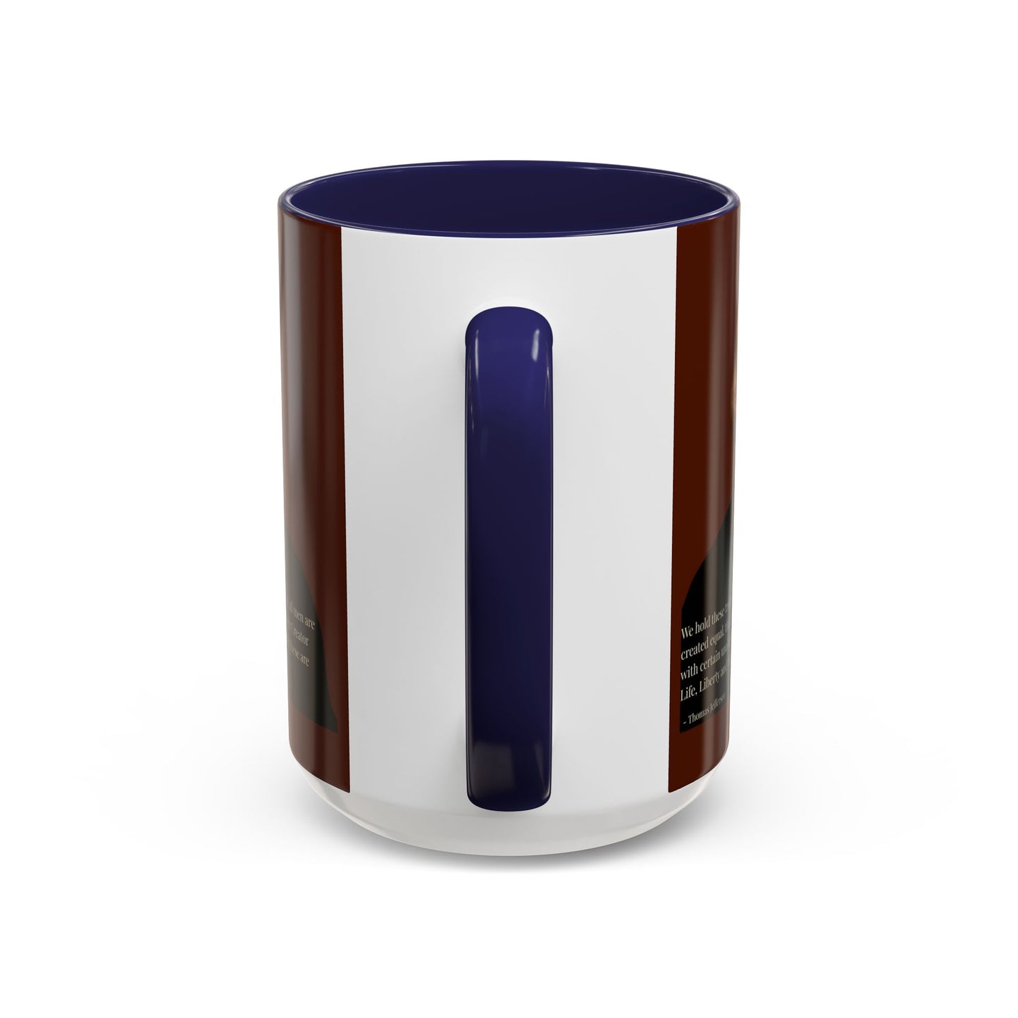 We hold these truths to be self-evident Brown Accent Mug by theGreenDragonTavern.shop