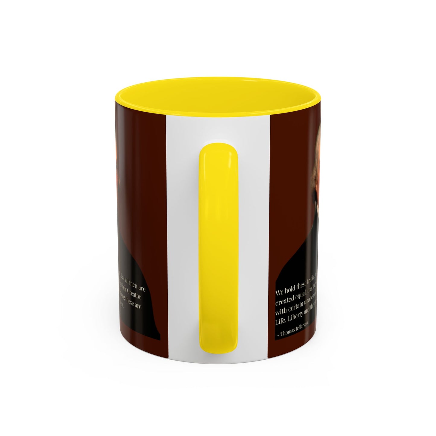 We hold these truths to be self-evident Brown Accent Mug by theGreenDragonTavern.shop
