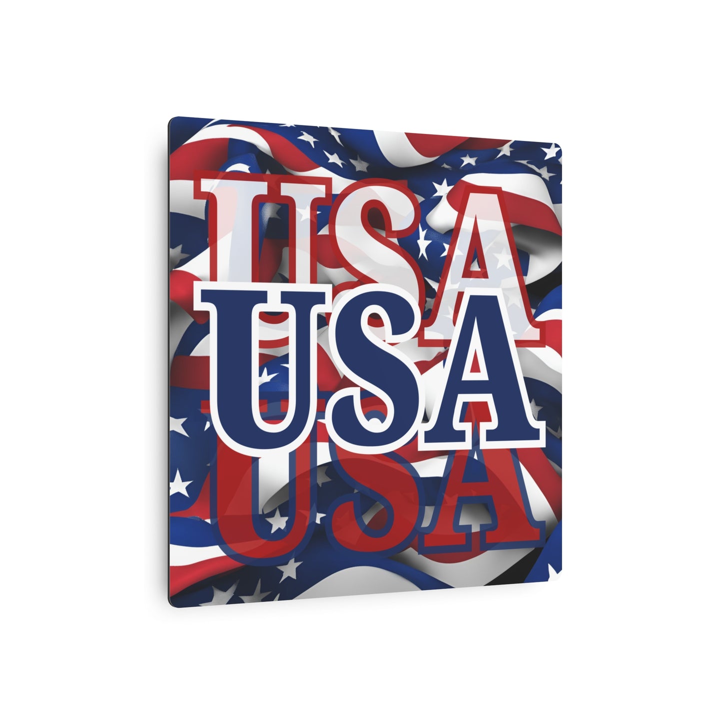 USA! USA! USA Blue Center Metal Art Sign by theGreenDragonTavern.shop