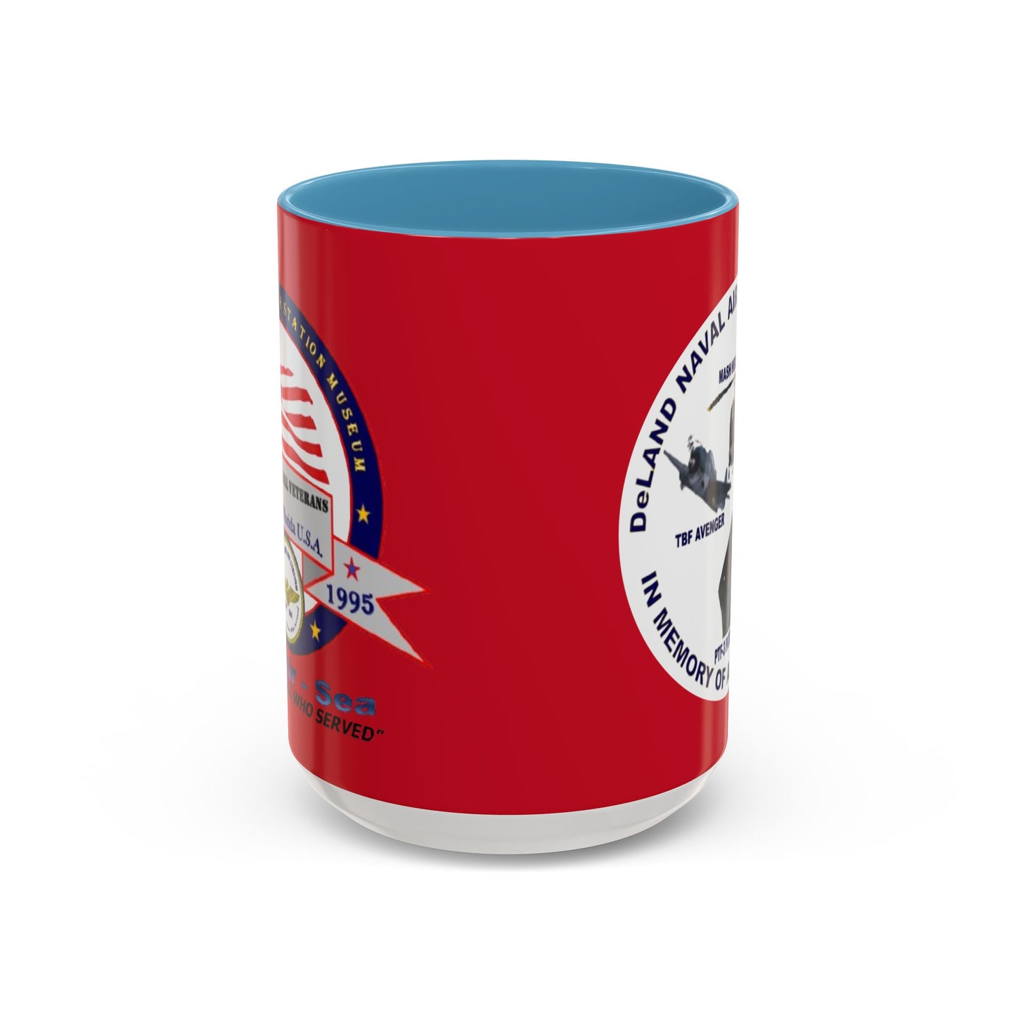DNASM 2-sided, Founding & Student Art w/WhiteBG Red Accent Mug by theGreenDragonTavern.shop
