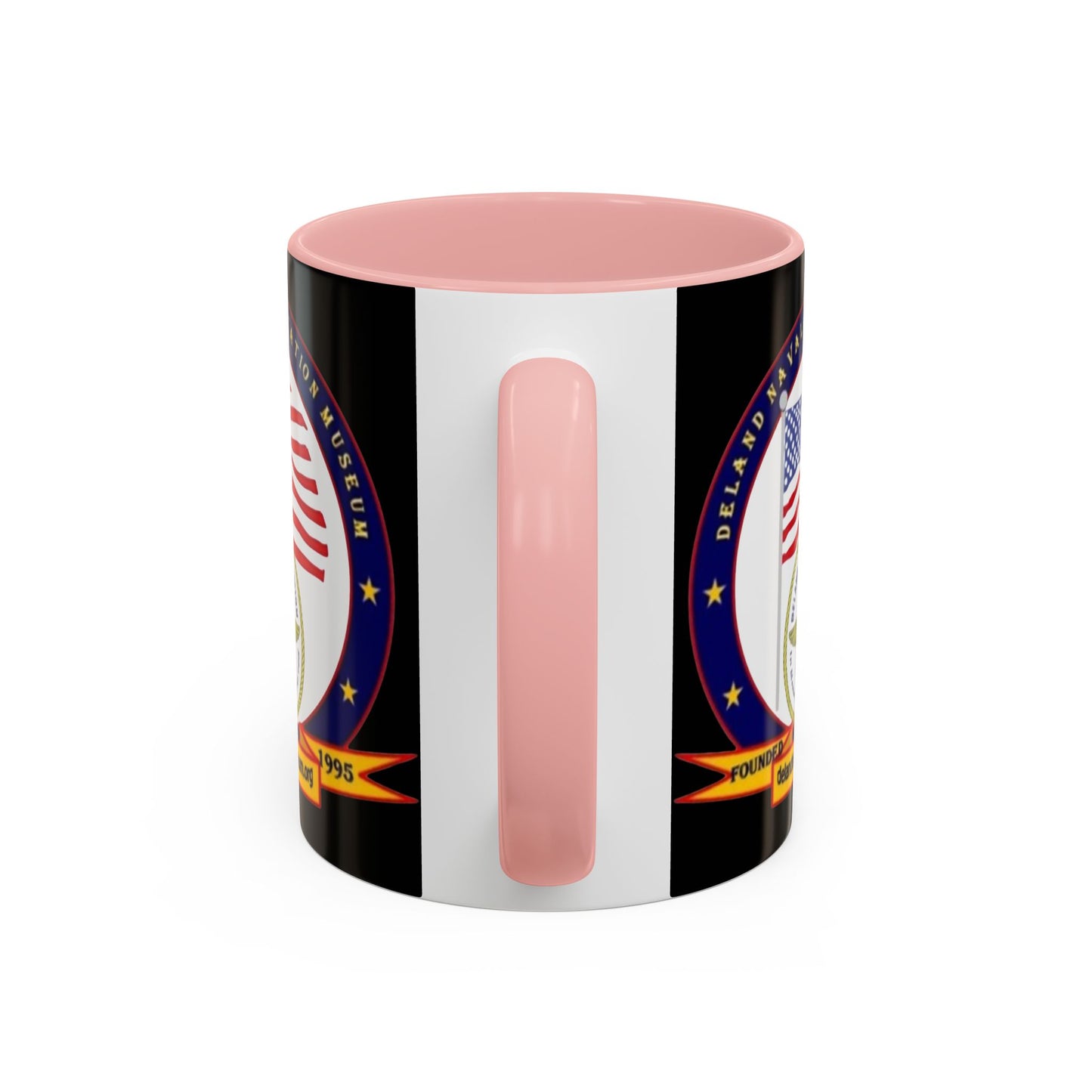 DeLand Naval Air Station Museum Black Accent Mug by theGreenDragonTavern.shop