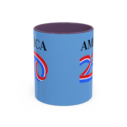America 250 Light Blue Accent Mug by theGreenDragonTavern.shop