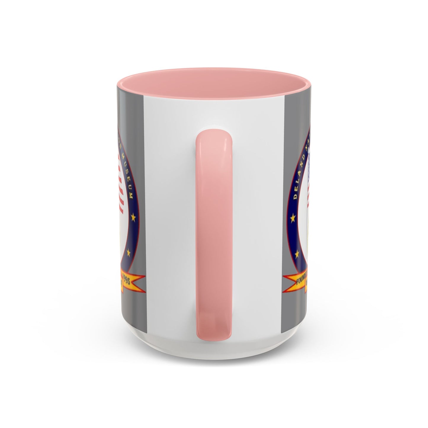 DeLand Naval Air Station Museum Grey Accent Mug by theGreenDragonTavern.shop