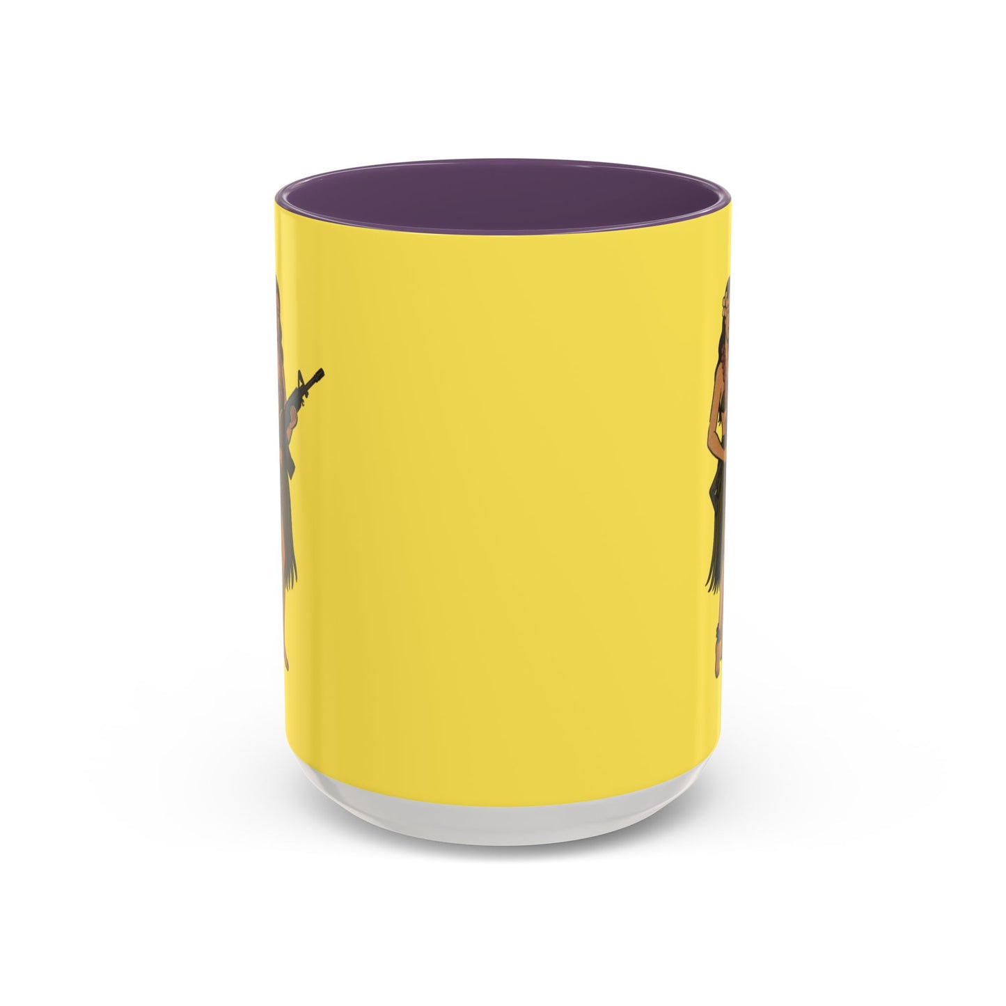 Hula Girl Packin' Heat Pineapple Accent Mug by theGreenDragonTavern.shop