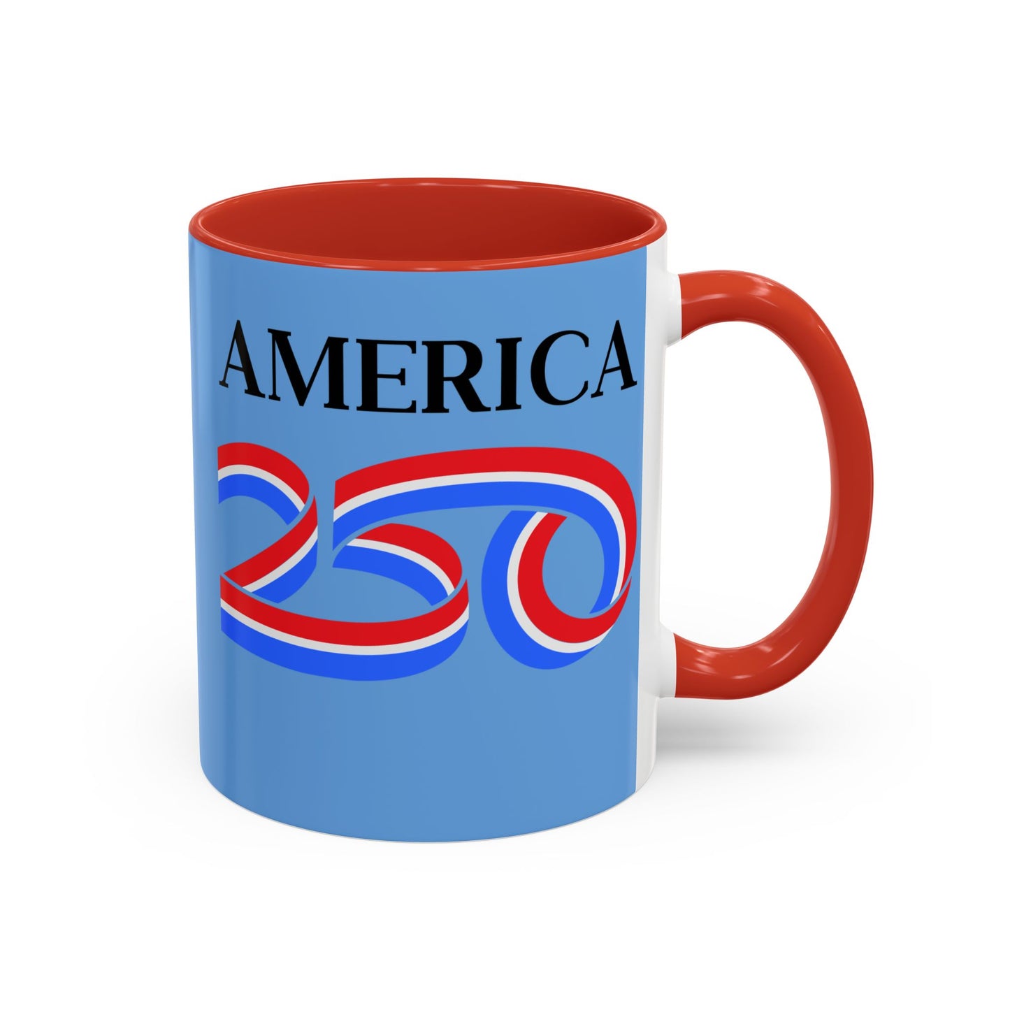 America 250 Light Blue Accent Mug by theGreenDragonTavern.shop