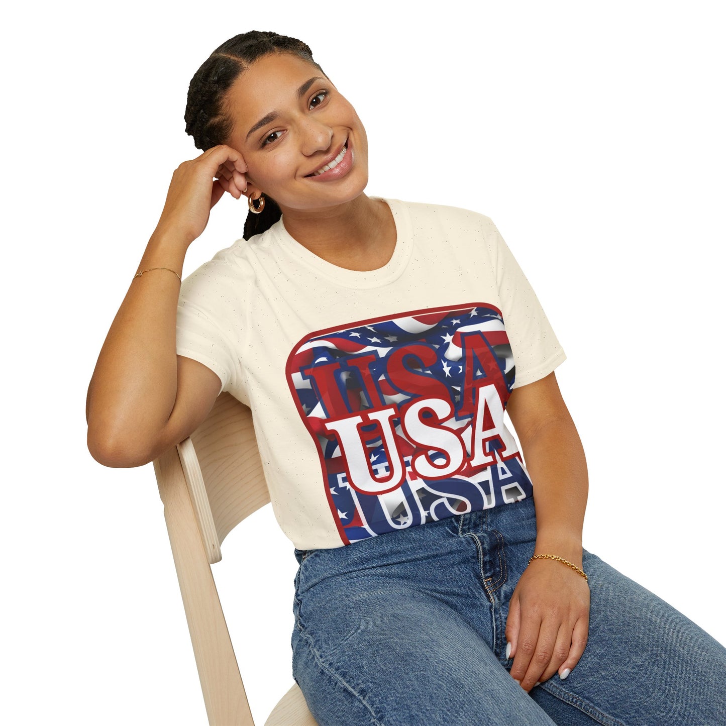 Red WHITE and Blue USA Patriot LTcolors Unisex T-Shirt by theGreenDragonTavern.shop