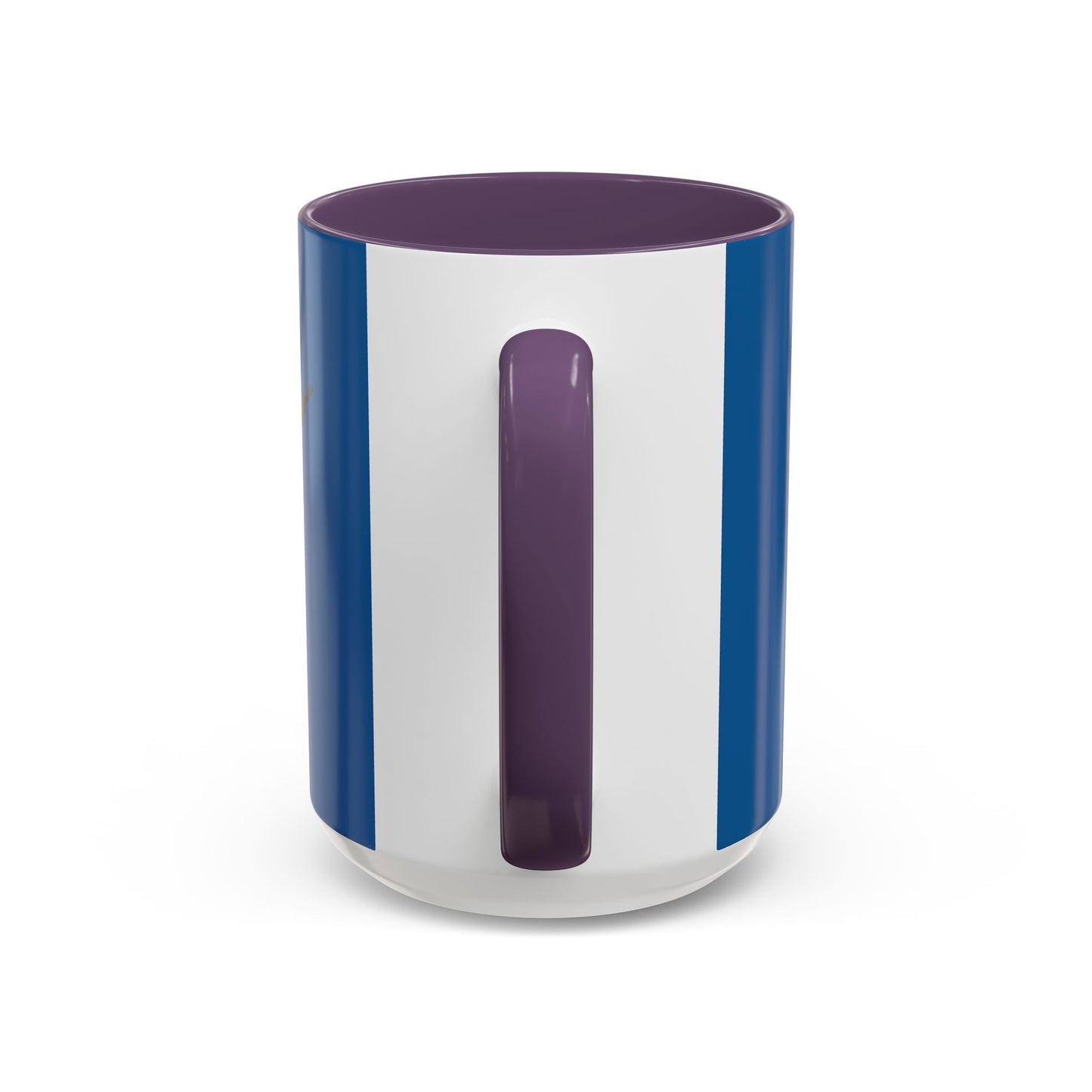 Hula Girl Packin' Heat Dark Blue Accent Mug by theGreenDragonTavern.shop
