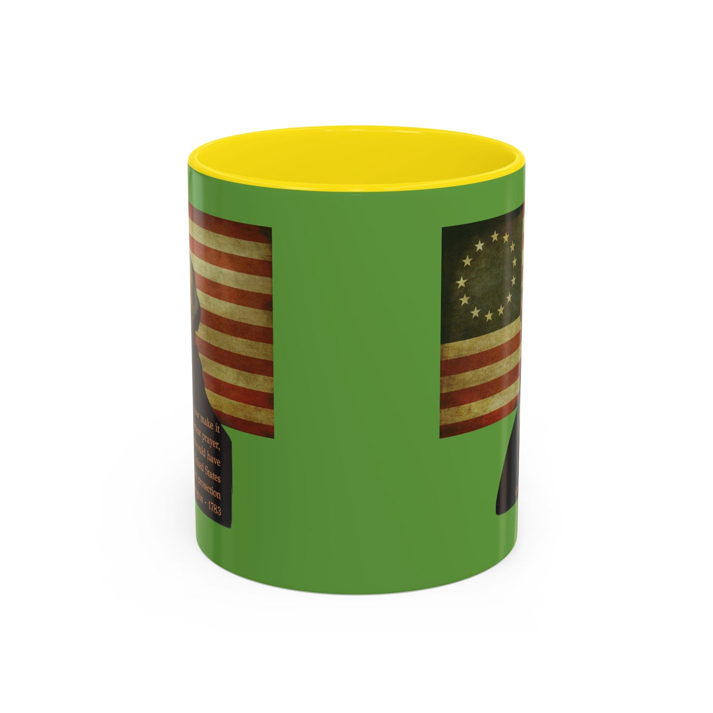 Washington's Earnest Prayer Green Accent Mug by theGreenDragonTavern.shop