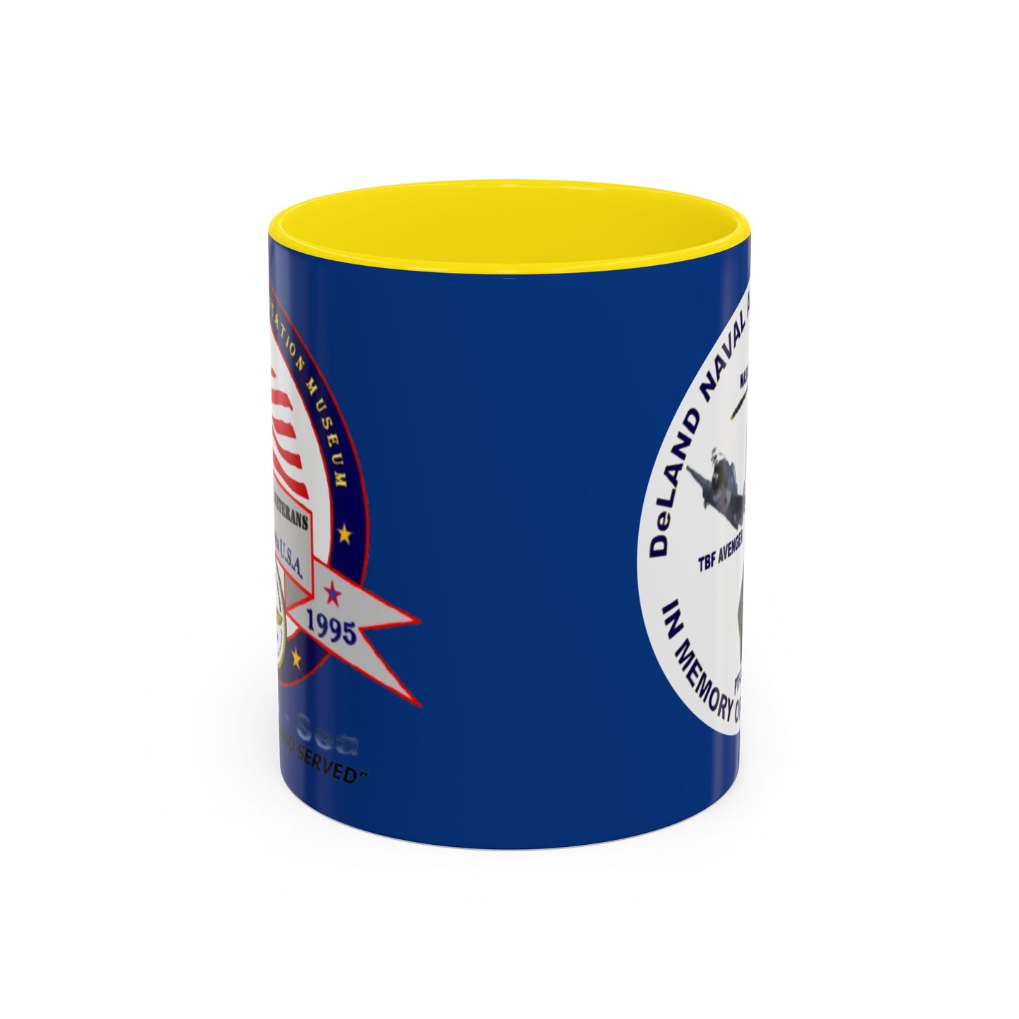 DNASM 2-sided, Founding & Student Art w/WhiteBG Dark Blue Accent Mug by theGreenDragonTavern.shop