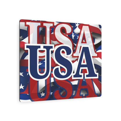 USA! USA! USA Blue Center Metal Art Sign by theGreenDragonTavern.shop
