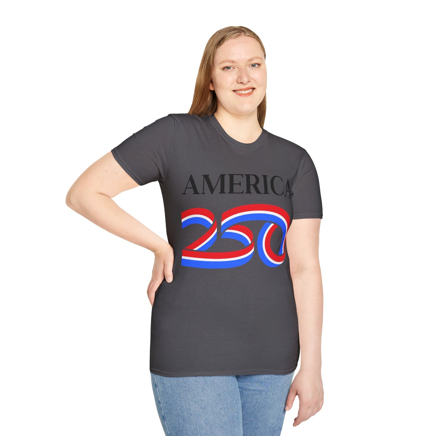 America 250 Black font, Dark colors, Unisex T-Shirt by theGreenDragonTavern.shop