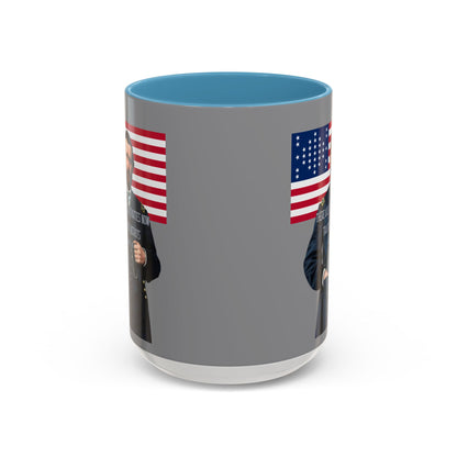 "Traitors and Patriots" Ulysses Grant Grey Accent Mug by theGreenDragonTavern.shop