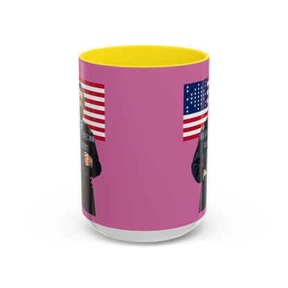 "Traitors and Patriots" Ulysses Grant Pink Accent Mug by theGreenDragonTavern.shop