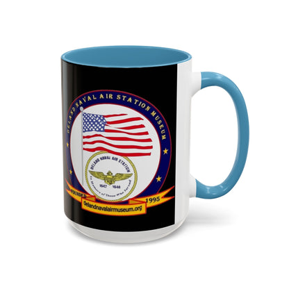 DeLand Naval Air Station Museum Black Accent Mug by theGreenDragonTavern.shop