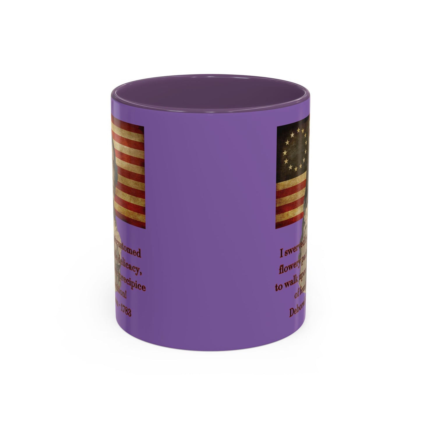 Deborah Sampson, America's Mulan Light Purple Accent Mug by theGreenDragonTavern.shop