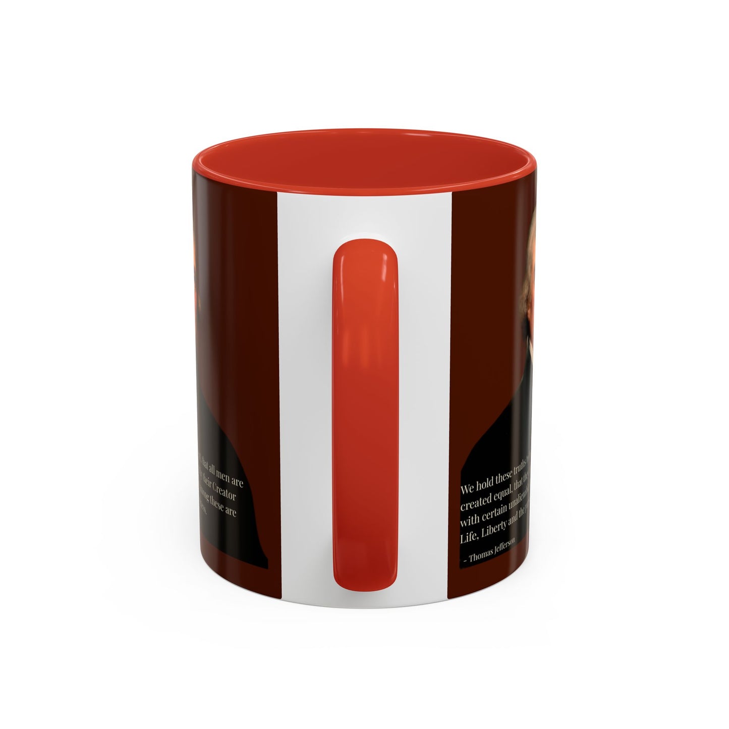 We hold these truths to be self-evident Brown Accent Mug by theGreenDragonTavern.shop