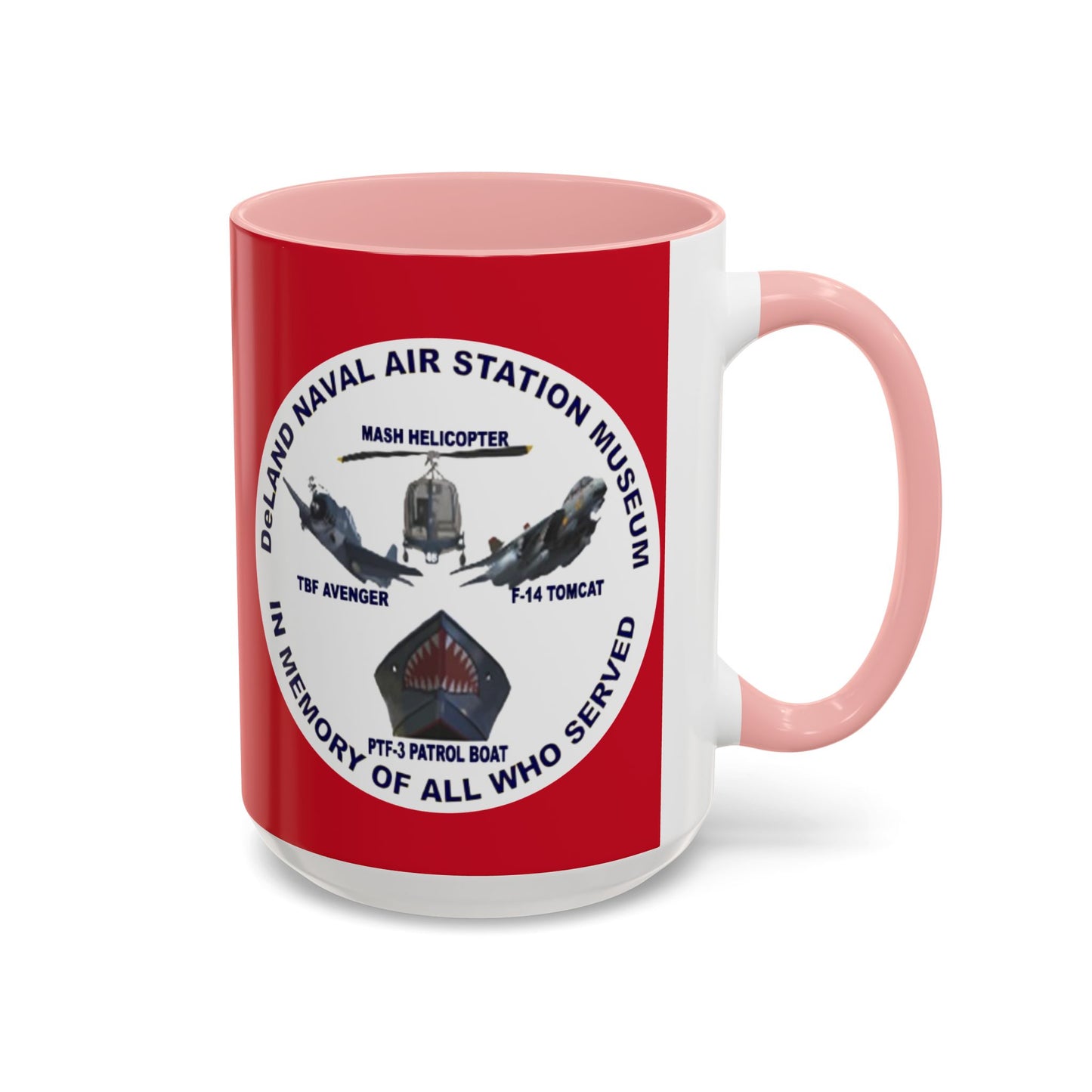 DNASM 2-sided, Founding & Student Art w/WhiteBG Red Accent Mug by theGreenDragonTavern.shop