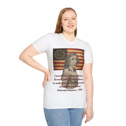 Deborah Sampson, America's Mulan Light colors Unisex T-Shirt by theGreenDragonTavern.shop