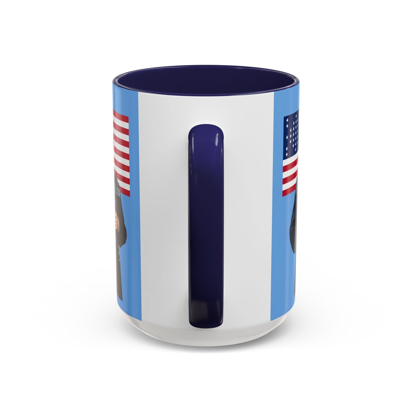 "Traitors and Patriots" Ulysses Grant Light Blue Accent Mug by theGreenDragonTavern.shop