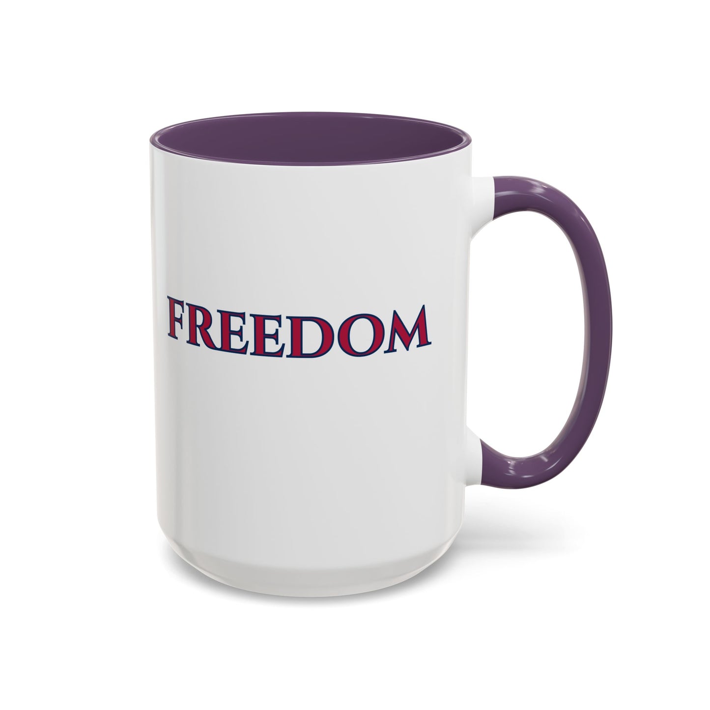 Freedom, White Accent Mug by theGreenDragonTavern.shop