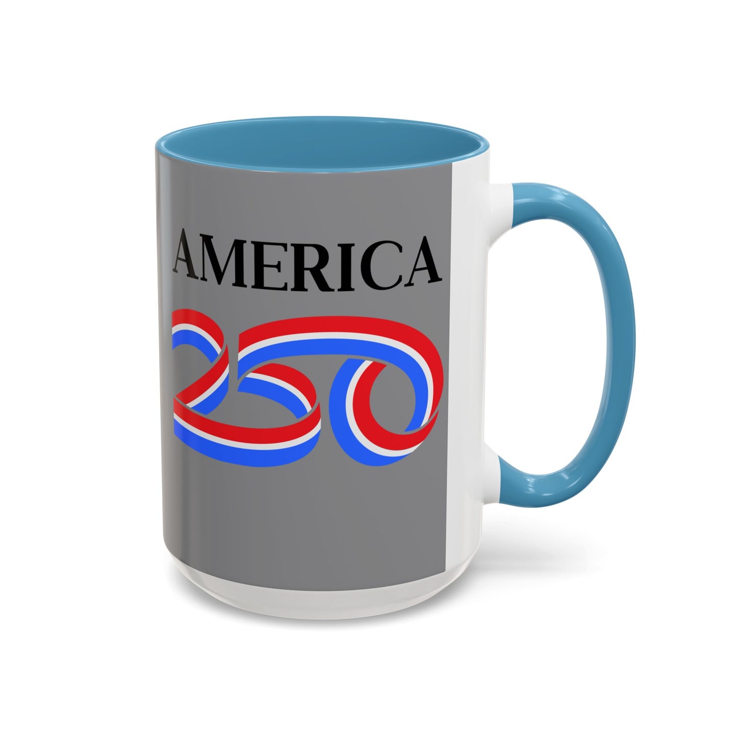 America 250 Grey Accent Mug by theGreenDragonTavern.shop