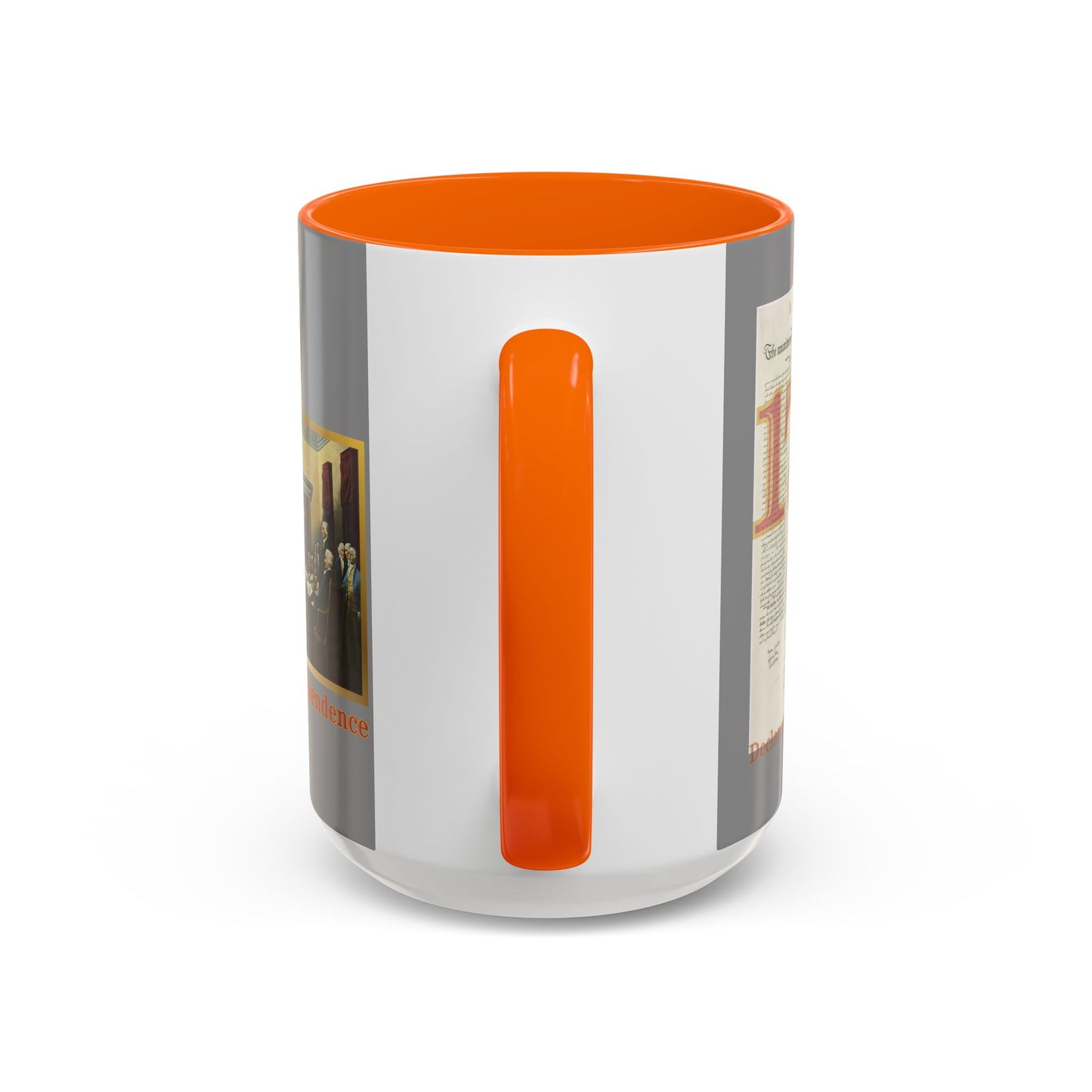 Declaration of Independence Grey Accent Mug by theGreenDragonTavern.shop