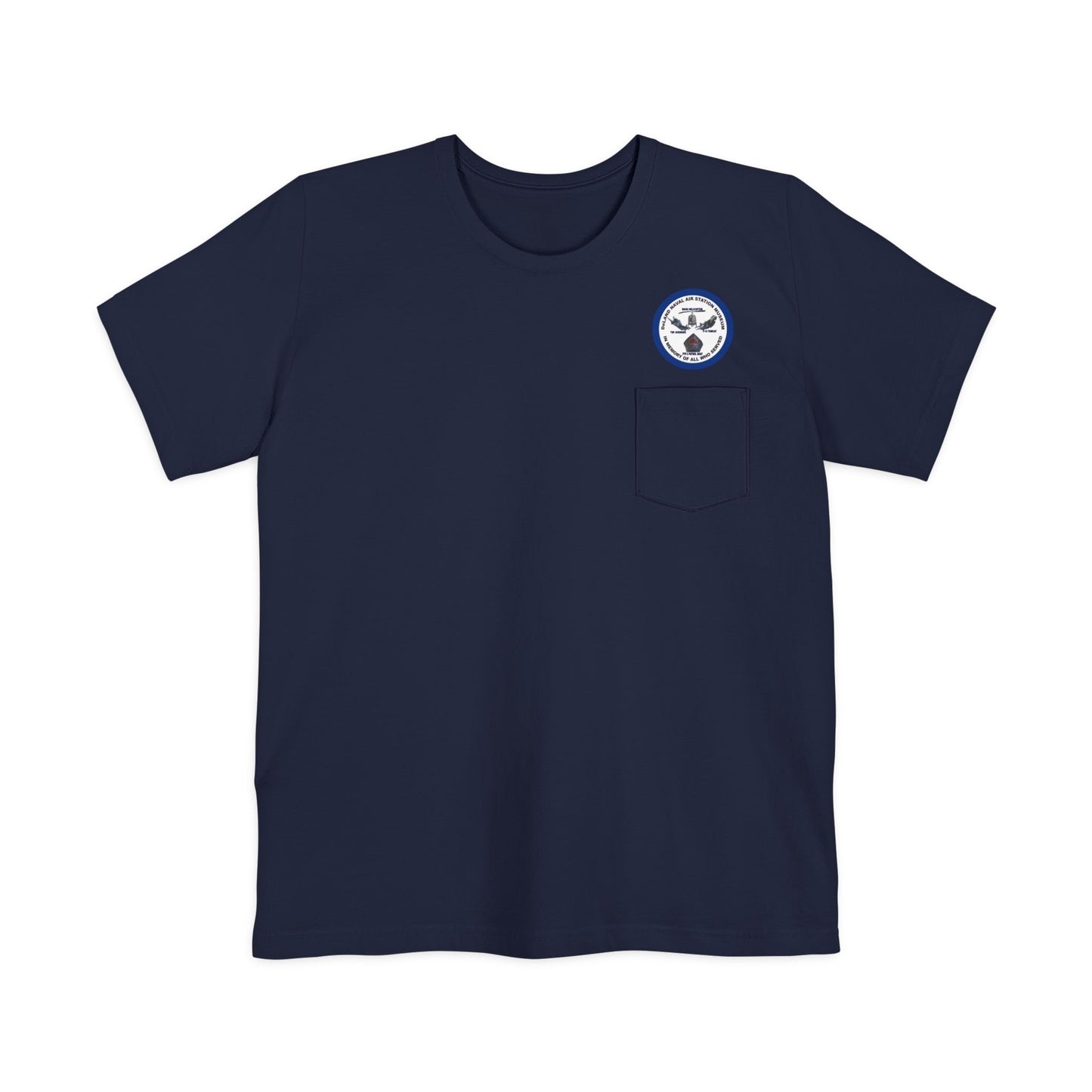 DNASM Student Art Navy Frame Unisex Pocket T-Shirt by theGreenDragonTavern.shop