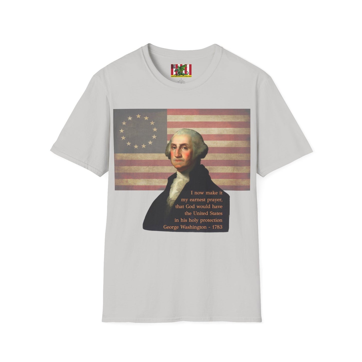 Washington's Earnest Prayer Light colors Unisex T-Shirt by theGreenDragonTavern.shop
