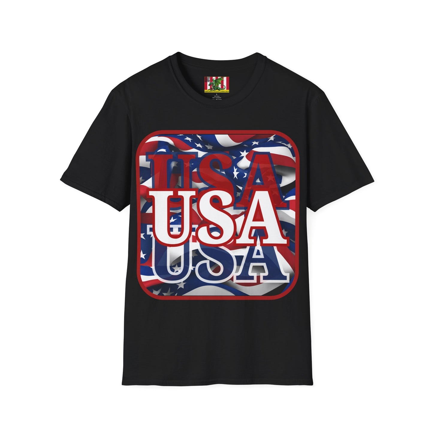 Red WHITE and Blue USA Patriot Dark colors Unisex T-Shirt by theGreenDragonTavern.shop