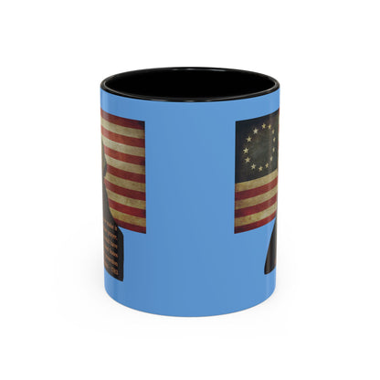 Washington's Earnest Prayer Light Blue Accent Mug by theGreenDragonTavern.shop