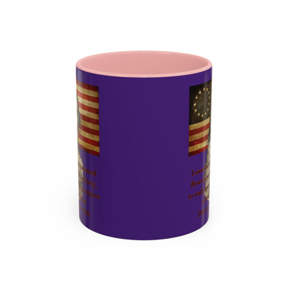Deborah Sampson, America's Mulan Dark Purple Accent Mug by theGreenDragonTavern.shop