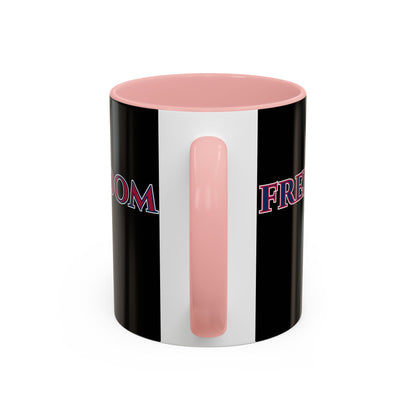 Freedom, Black Accent Mug by theGreenDragonTavern.shop