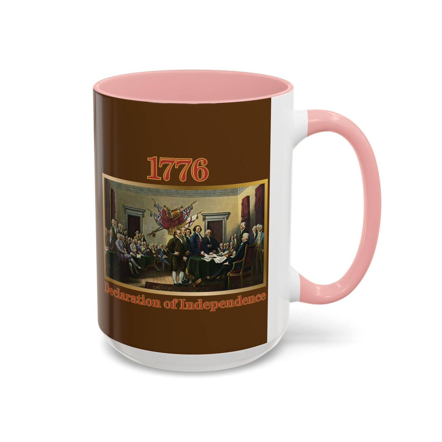 Declaration of Independence Brown Accent Mug by theGreenDragonTavern.shop