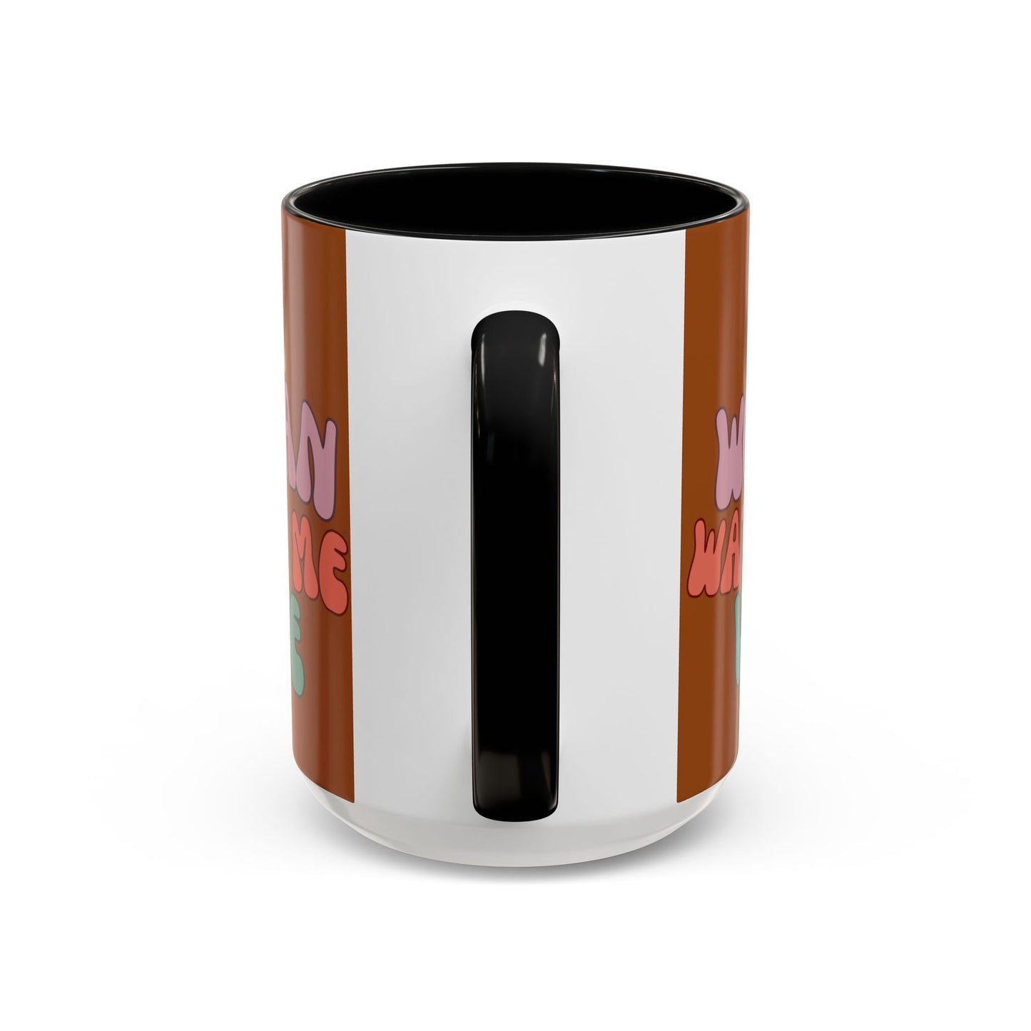 I Am Woman Watch Me Vote Brown Accent Mug by theGreenDragonTavern.shop