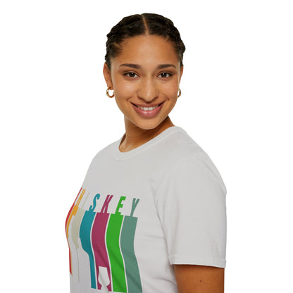 Whiskey spelled with an 'e' Light colors Unisex T-Shirt by theGreenDragonTavern.shop