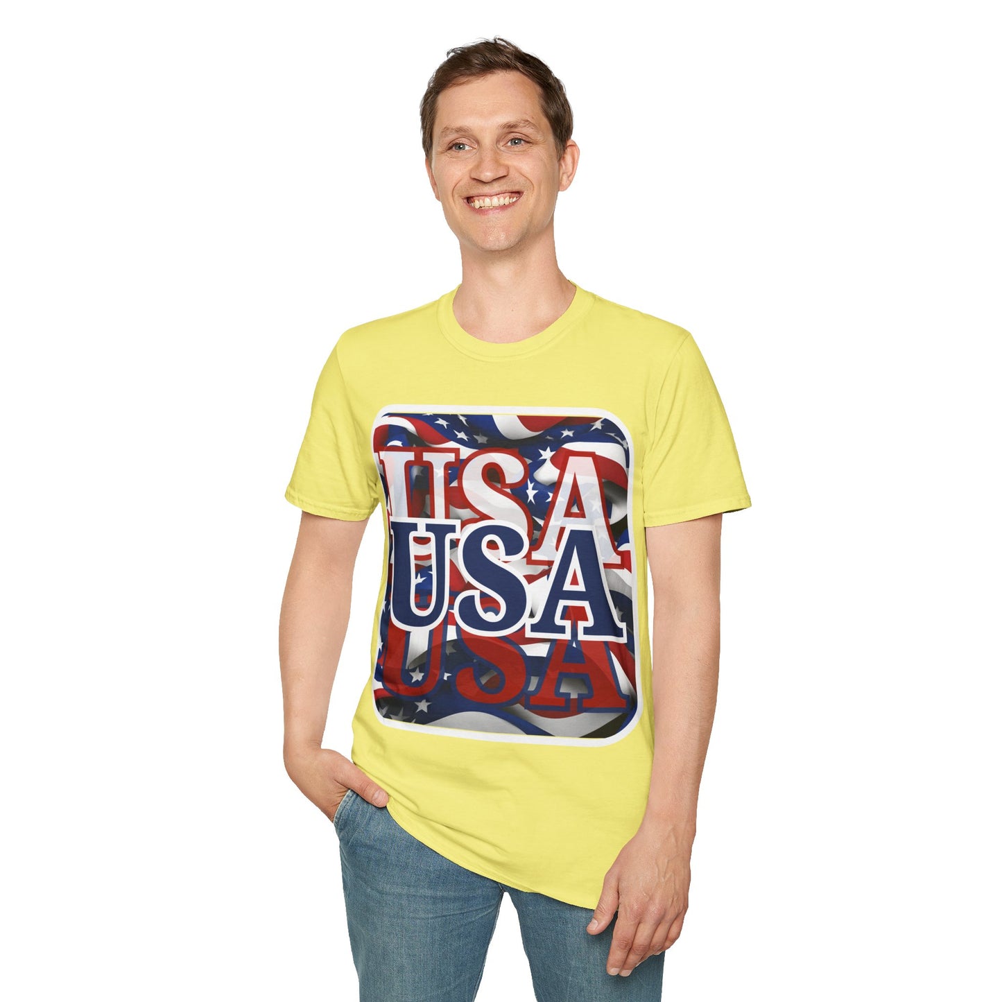 Red White and BLUE USA Patriot LTcolors Unisex T-Shirt by theGreenDragonTavern.shop