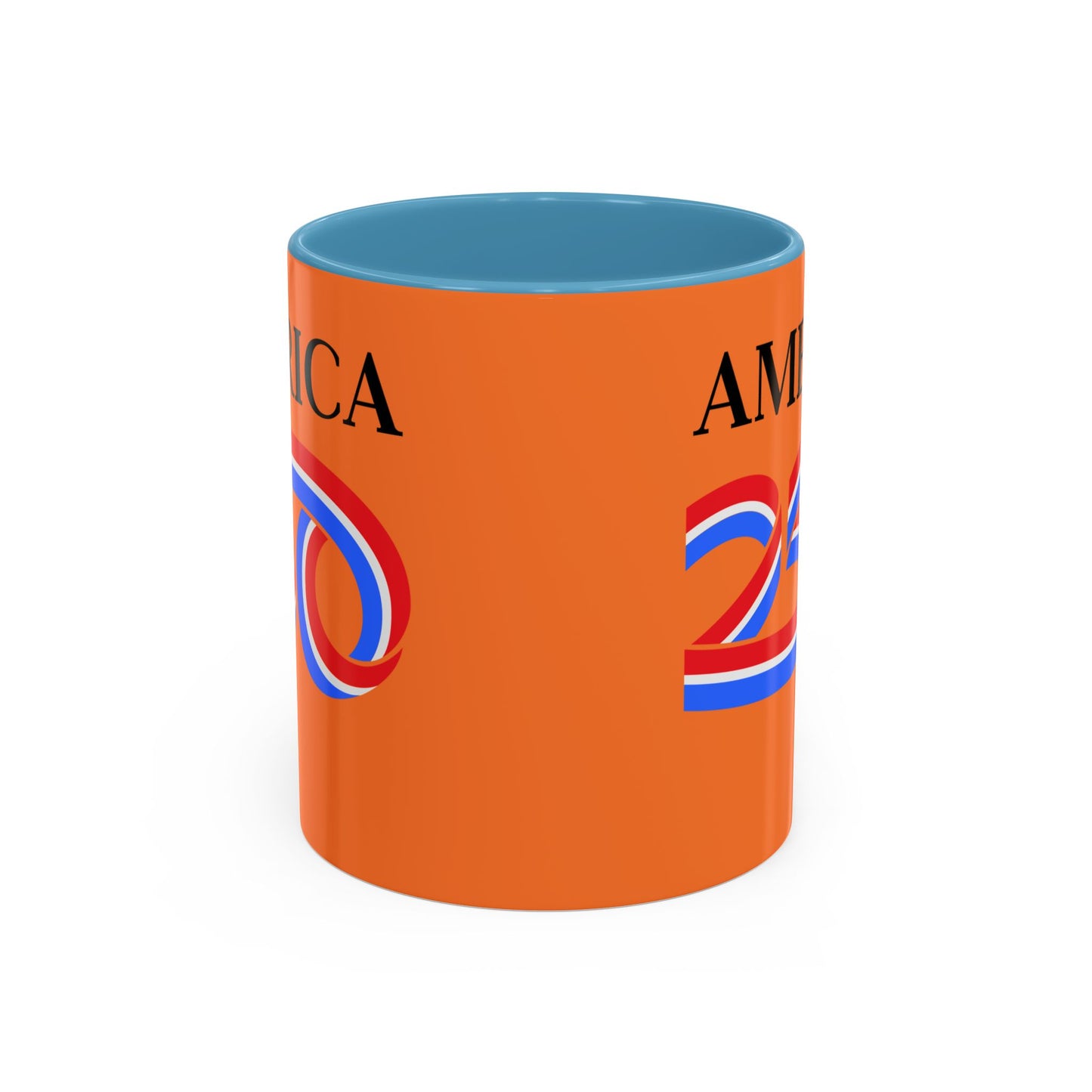 America 250 Orange Accent Mug by theGreenDragonTavern.shop