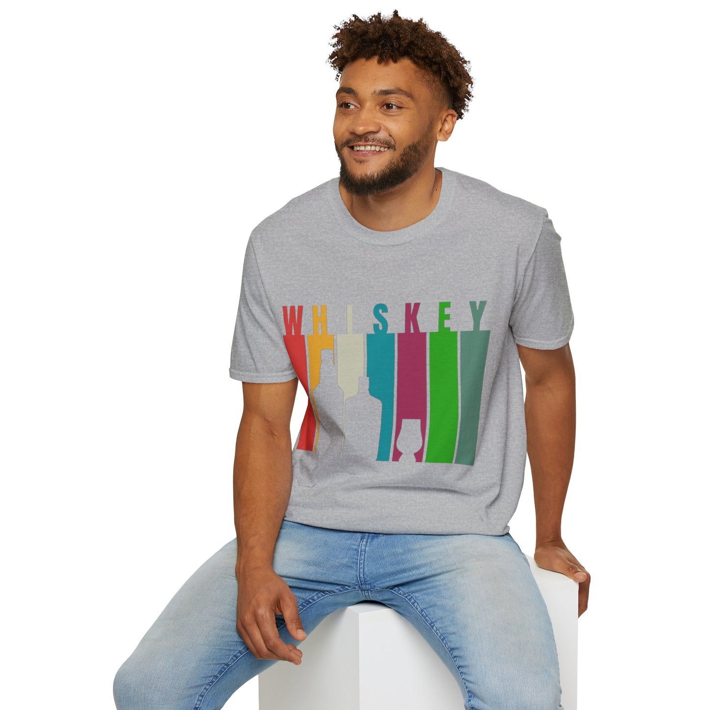 Whiskey spelled with an 'e' Light colors Unisex T-Shirt by theGreenDragonTavern.shop