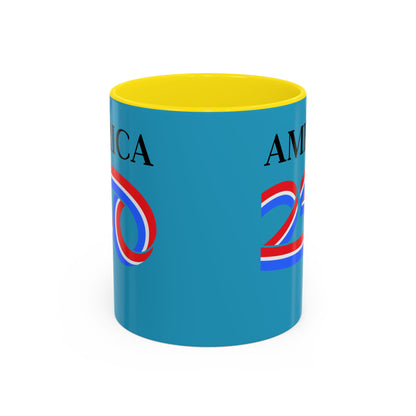 America 250 Turquoise Accent Mug by theGreenDragonTavern.shop