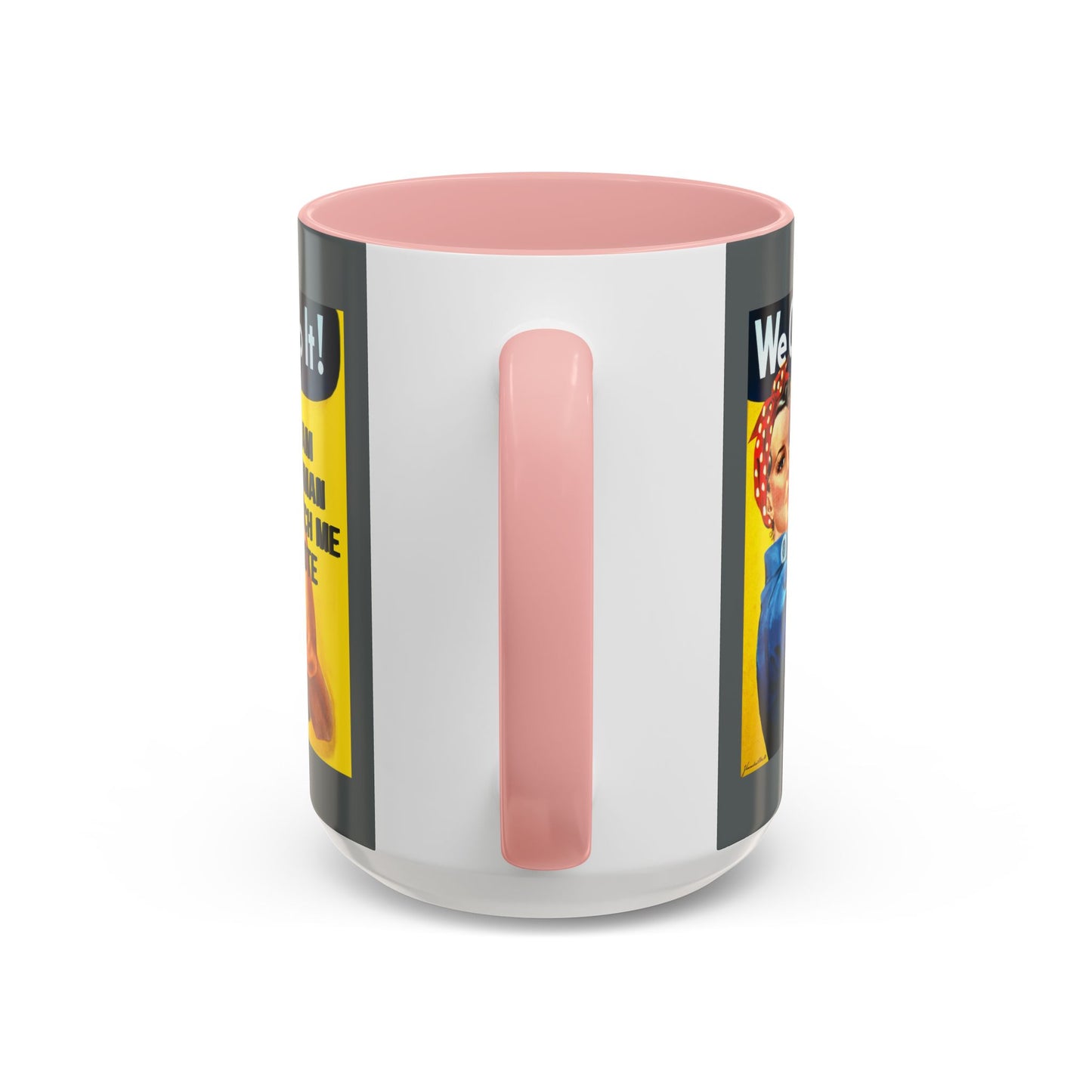I Am Woman Watch Me Vote Rosie Grey Accent Mug by theGreenDragonTavern.shop
