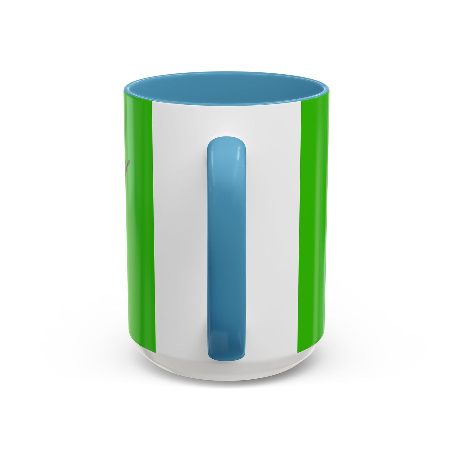 Hula Girl Packin' Heat Light Green Accent Mug by theGreenDragonTavern.shop